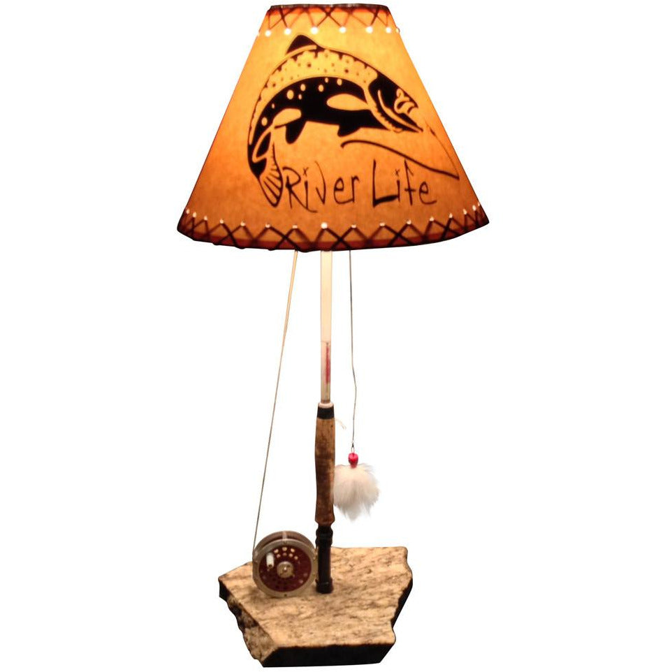 antique fishing reel lamp Fly Reel Table Lamp #1399 – Reel Lamps