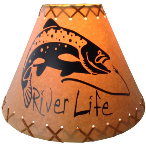 River Life Trout Lamp Shade