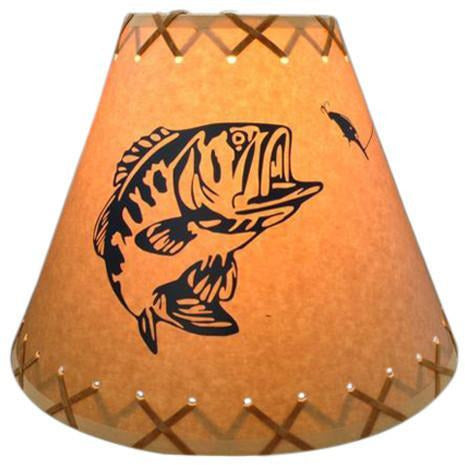 Bass with Lure Lamp Shade