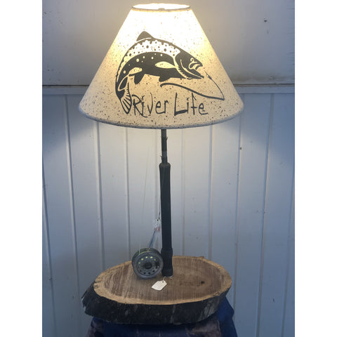 Fly Reel Table Lamp #1615