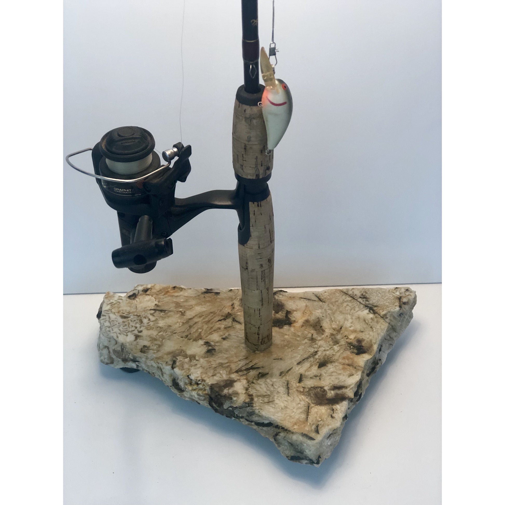 browning fishing rods and reels Granite Base Browning Fishing Rod Table Lamp