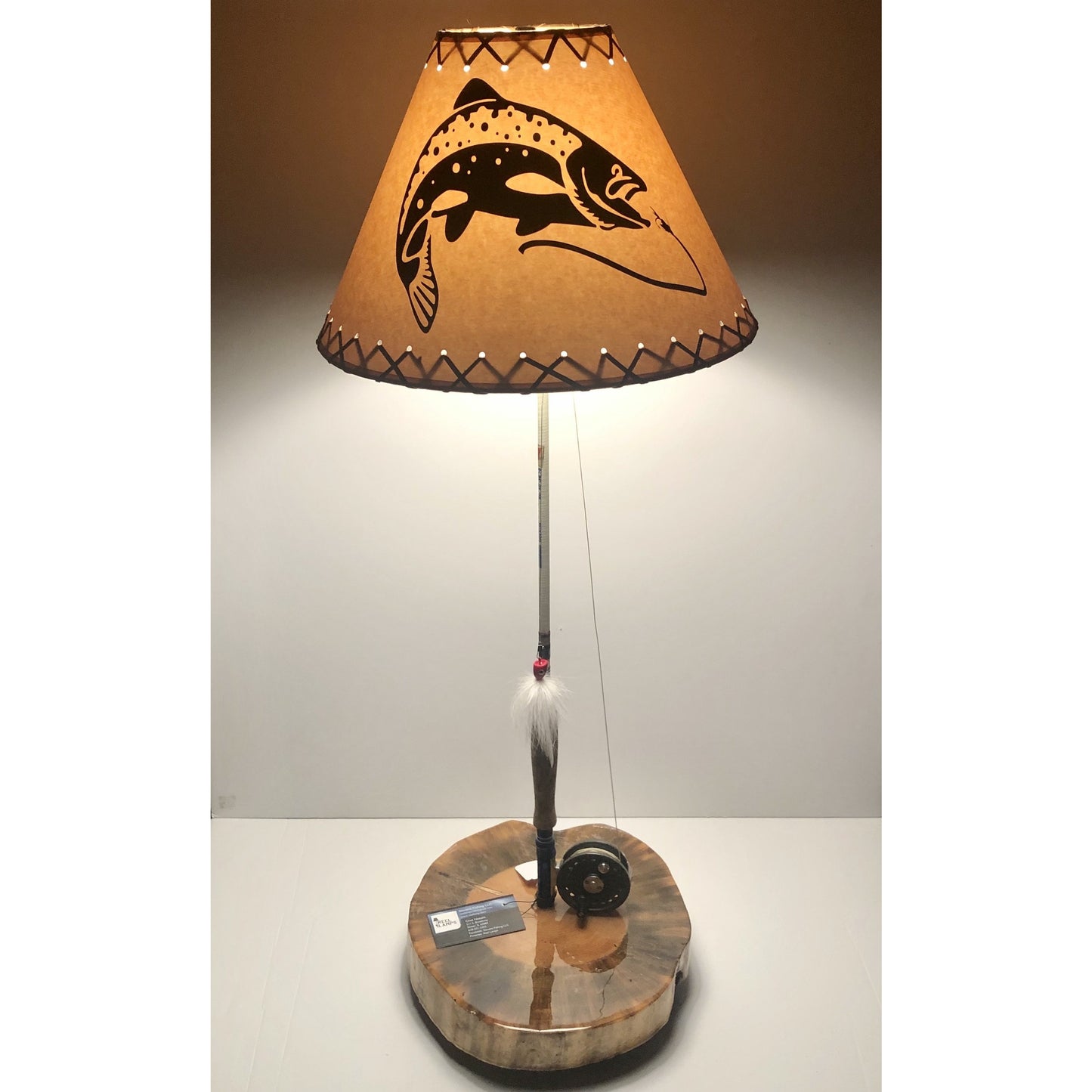 Fly Reel Table Lamp #1687