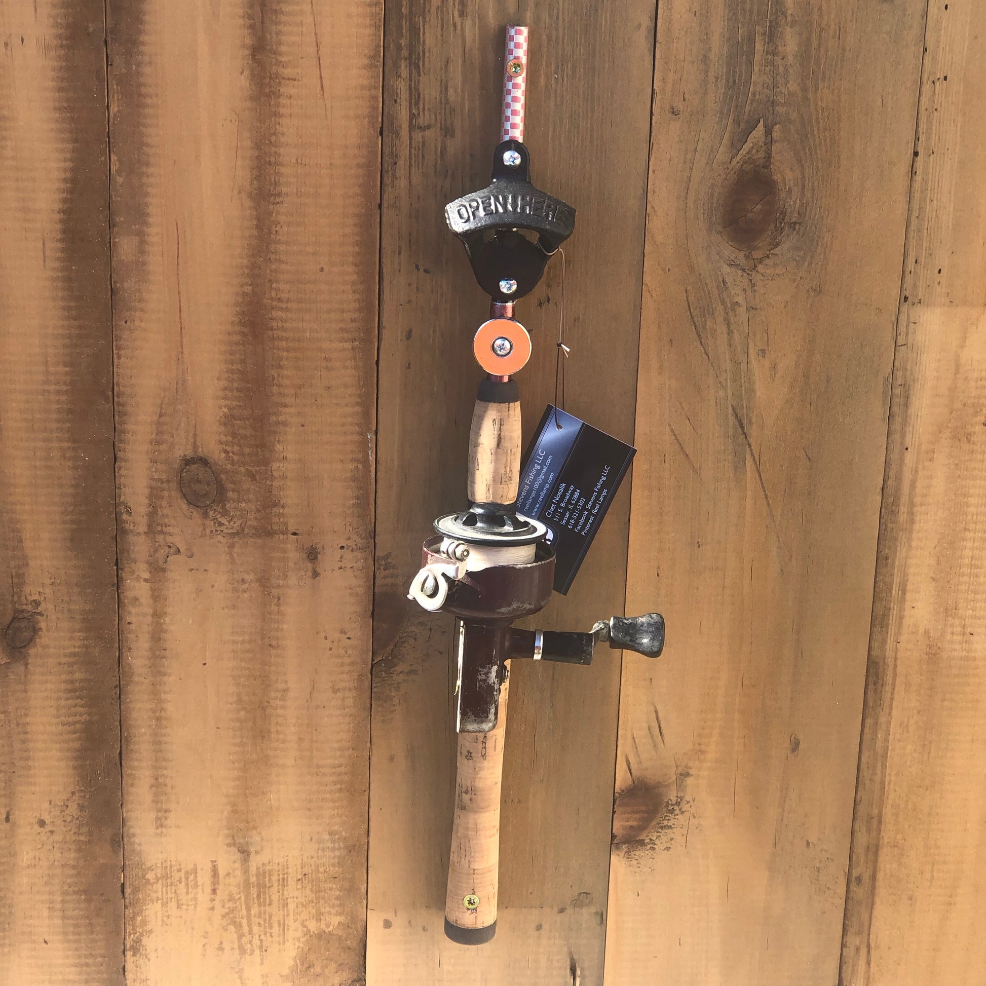 bottle fishing reel Fishing Pole Bottle Opener #B077 – Reel Lamps