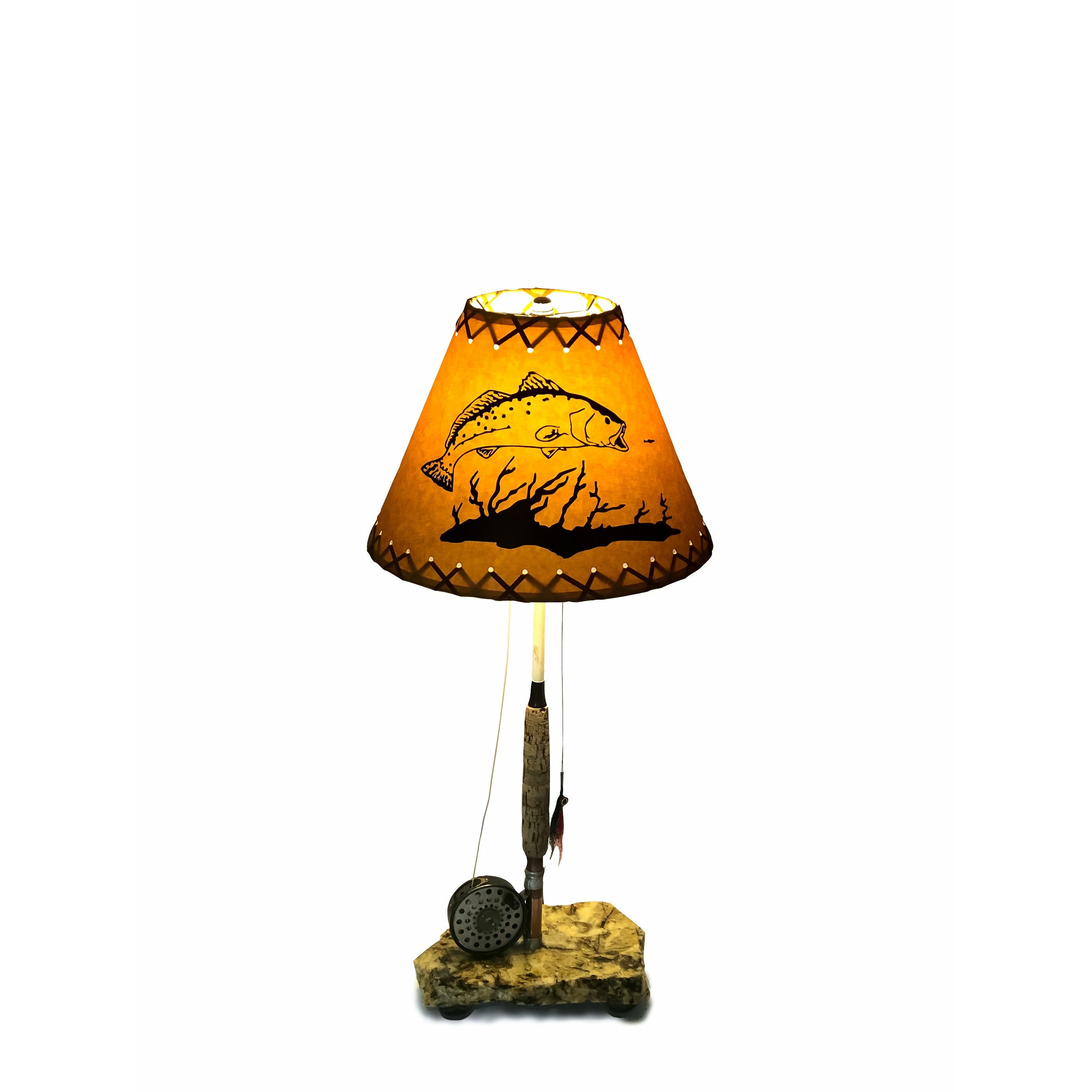 Fly Reel Lamps contain Fly Reels, Fly Rods, and Flies