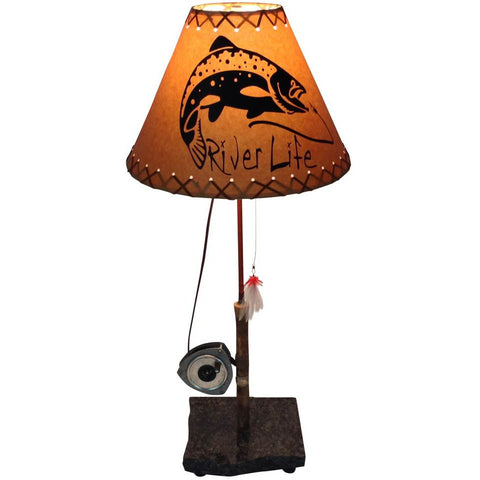 Fly Reel Table Lamp #1419