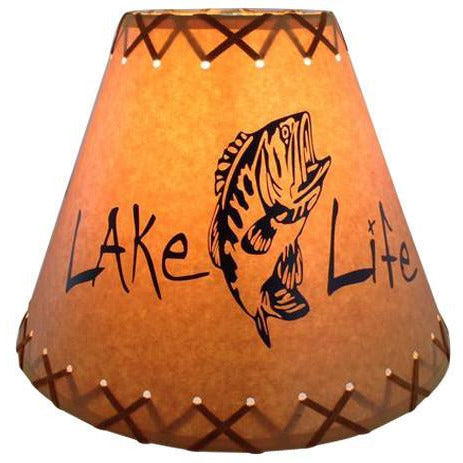 Lake Life Bass Lamp Shade